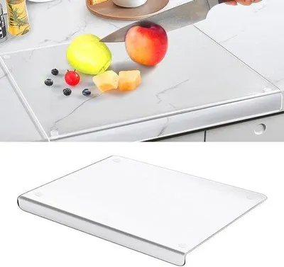 Immagine prodotto di Grande tagliere in acrilico trasparente 43 x 33 cm - ideale per tagliare frutta e verdura