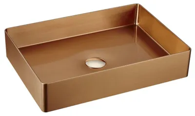 Zdjęcie produktu dla Sapho Aurum - Umywalka 500x350 mm, bez przelewu, matowa miedź AU303
