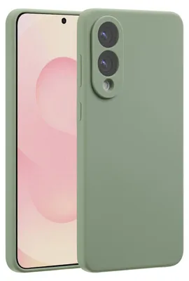 Immagine prodotto di Custodia in silicone liquido Accezz con MagSafe Samsung Galaxy S25 Edge - Cooper Green