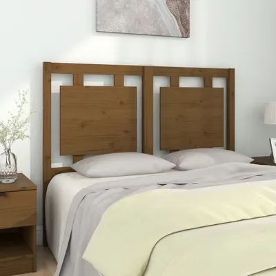 Produktbild von vidaXL Kopfteil Honigbraun 125,5x4x100 cm Massivholz Kiefer - Kopfteil - Kopfteile - Bettkopfteil - Holzkopfteil
