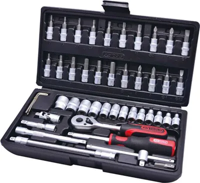 Produktbild von KS Tools CLASSIC 48-tlg Steckschlüsselsatz mit Umschaltknarre 917.0648