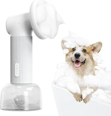 Immagine prodotto di Spazzola automatica schiumogena per cani con dispenser di sapone