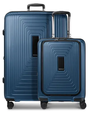 Image de REDOLZ trolley pour ordinateur portable Essentials 14 Trolley Set 2 pièces ( S Exp. Front Pocket ) Dark Blue Metallic bleu marine 54cm
