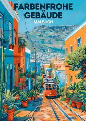 Produktbild von Malbuch - Farbenfrohe Gebäude