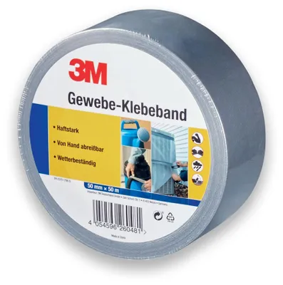 Produktbild von 0,10/lfm 3M PREMIUM Gewebeband Panzerband Panzertape Klebeband Gaffa-Tape 50m