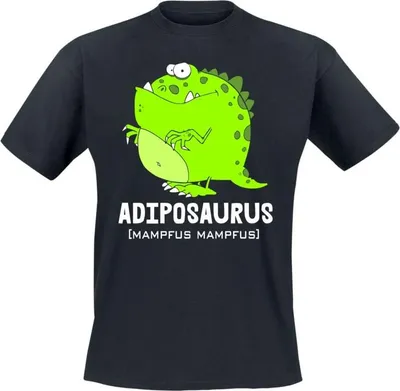 Produktbild von Tierisch T-Shirt Herren Adiposaurus schwarz 3XL