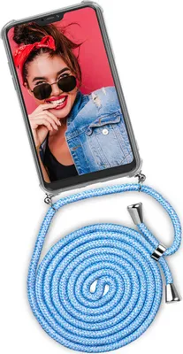 Produktbild von TWIST-Case + TWIST-Cord für Xiaomi Mi A2, Farbe:Chilly Jeans (Silber)