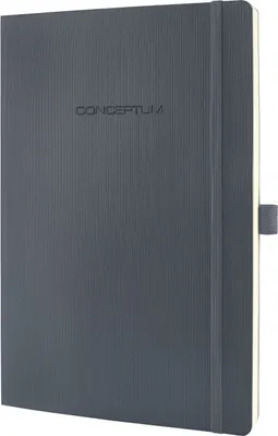 Obrázok produktu pre SIGEL CO318 Conceptum notebook - cca A4, štvorčekový, 194 strán, tmavosivá, mäkká väzba