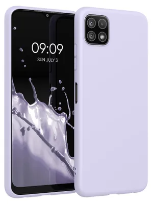Produktbild von kwmobile Handyhülle für Samsung Galaxy A22 5G Hülle - TPU Case - Kabelloses Laden - Schutzhülle Cover in Lavendel