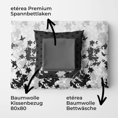 Produktbild von etérea Spannbettlaken Baumwolle Grau