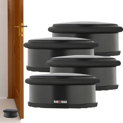 Produktbild von KOTARBAU® 4er Set Türstopper für Türen Freisehend Türpuffer Niedrig Schwarz