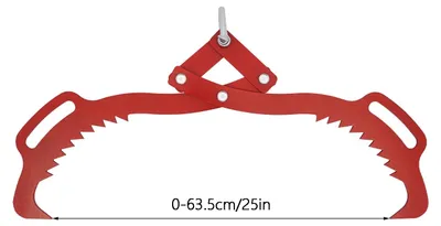 Produktbild von Stammheberzange - Forstkralle mit Griff - 63,5 cm - Robuste Konstruktion - Legierter Stahl - Max. 1000 kg - Rot