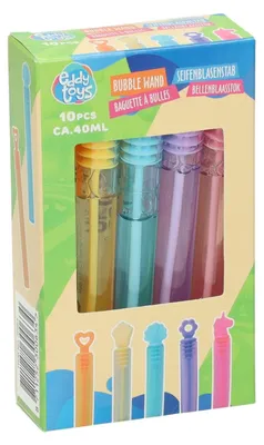 Immagine prodotto di Confezione di bastoncini per bolle di sapone da 40 ml - 10 pezzi