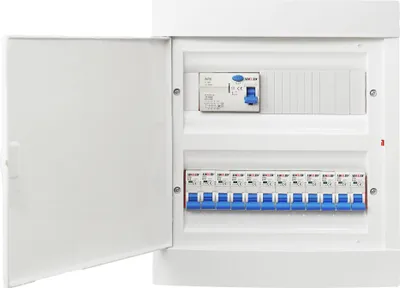 Produktbild von Unterverteilung Sicherungskasten Unterputz 24 Module FI Schalter LS Schalter