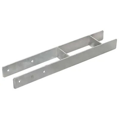 Immagine prodotto di vidaXL Supporti per pali 6 pezzi argento 10×6×60 cm Acciaio zincato