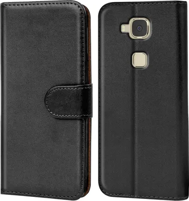 Produktbild von Conie Klapp Tasche für Huawei G8 Kartenfach Rundumschutz Hülle in Schwarz