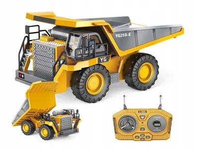 Zdjęcie produktu dla Duża Sterowana Wywrotka Rc Led Ciężarówka 4X4