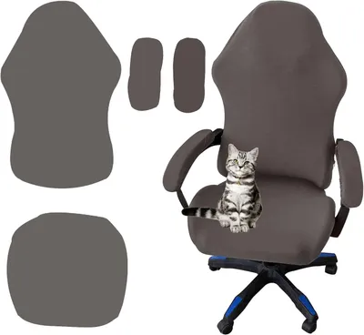 Produktbild von Stuhlzubehör Gaming-Stuhlbezug, 4 Stück, Gaming-Stuhlbezug, Schreibtischbezug, dehnbar, abnehmbar, waschbar, rutschfest, Computerstuhl, Gaming-Stuhl,