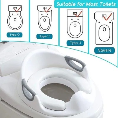 Produktbild von Famanu Toilettensitzverkleinerer - Kindersitz mit ergonomischen Handgriffen