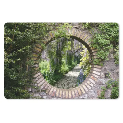 Produktbild von MuchoWow® Mauspad Mousepad Wald - Steine - Durchblick - Pfad 27x18 cm - Mousepads - Maus Mat - Pad - Mausunterlage - Büroartikel - Desk Matten
