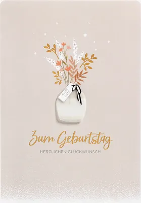Produktbild von Geburtstag  Unverpackt  Glückwunschkarte im Format 115x17cm mit Umschl