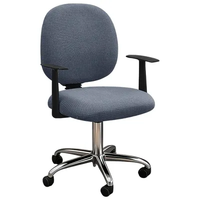 Produktbild von Stretch Bürostuhlbezug für Drehstuhl, Computerstuhl, Dunkelgrau