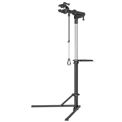 Produktbild von Fahrrad-Reparatur-Ständer, Halter für Fahrräder zum Warten und Reparieren, 40 kg belastbar, höhenverstellbar, Schwarz