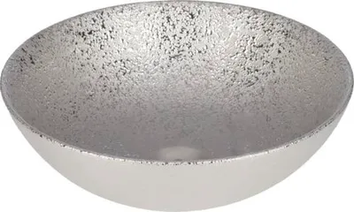 Produktbild von Differnz Aufsatzwaschbecken Bright 36 x 36 cm Keramik silber 38.009.30
