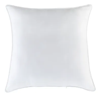 A white pillow on a white background.