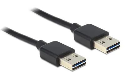 Productafbeelding van DELOCK 5m USB 2.0 A, 5 meter, USB A, USB A, USB 2.0, mannelijk/mannelijk, zwart