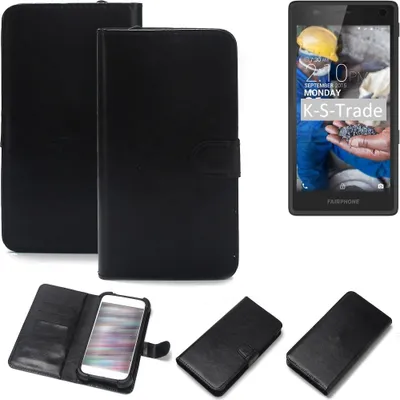 Produktbild von K-S-Trade Handyhülle Schutzhülle kompatibel mit Fairphone Fairphone 2 Handy Schutz Hülle Handyhülle Bumper schwarz 1x