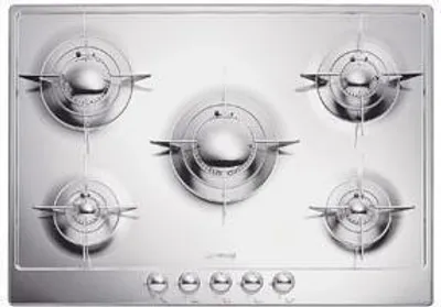 Produktbild von Smeg P705ES Einbau-Gaskochfeld 5 Brenner Edelstahl
