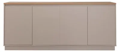 Productafbeelding van Beige console met 4 deuren, houten console, woonkamer meubel, moderne stijl