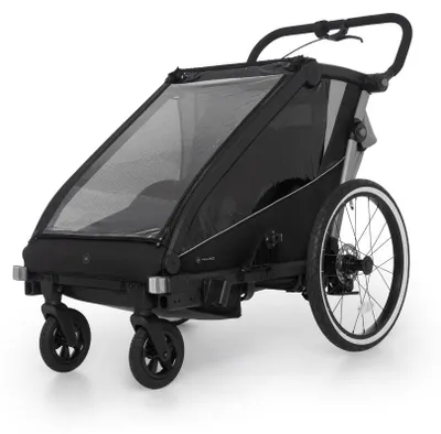 Produktbild von Muuvo Trail Fahrradanhänger Kinderwagen Anhänger Jogger 3in1 Grey