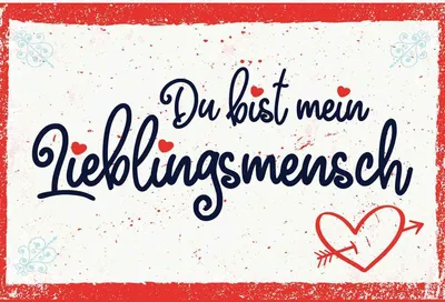 Produktbild von vianmo Holzschild 20x30 cm du bist mein Lieblingsmensch