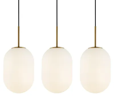 Immagine prodotto di Lampada A Sospensione Bursa 3Xe14 Linea Nero/Oro