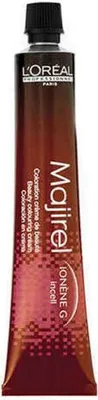 A tube of L'Oréal hair dye on a white background.