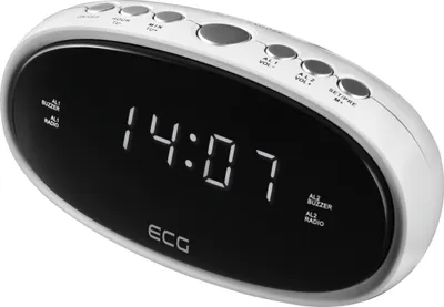 Obrázek produktu pro ECG RB 010 White | Radiobudík | Hodiny / budík | Buzení rádiem / budík | Časovač vypnutí | Bílý |