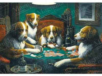 Obrázok produktu pre Magnolia Puzzle Psy hrajú poker - 1000 dielikov puzzle