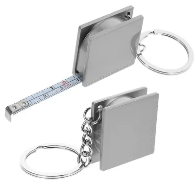 Productafbeelding van Omgoods - 2 Stuks Tape Measure Sleutelhanger voor Precisie Metingen