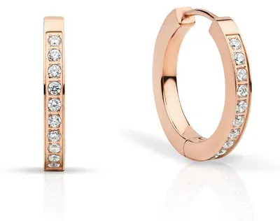Produktbild von Bering Damen Ohrringe Creole Arctic Symphony rosé gold glänzend 726-37-05