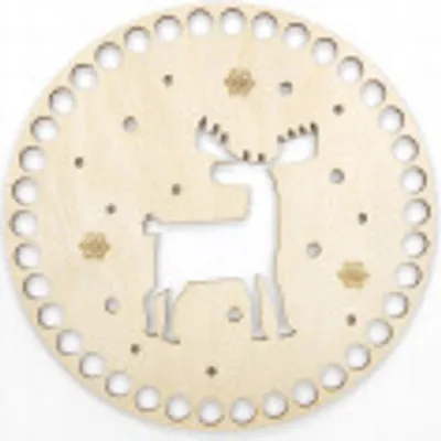 Produktbild von Sperrholzbasis, verschiedene Designs und Größen, Korbbasis, Häkelkorb, Naturholzboden, Holzkorbbasis, Häkelkorb-Webzubehör
