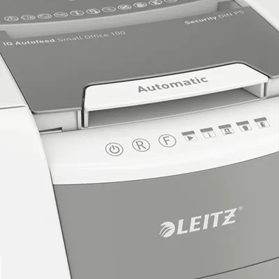 Zdjęcie produktu dla Leitz 80120000, Rozdrabnianie mikro-cięte, 22 cm, 2 x 15 mm, 34 l, 400 ark., 55 dB