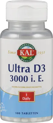 Produktbild von Vitamin D3 3000 I.E. Ultra Kal Tabletten 100 St