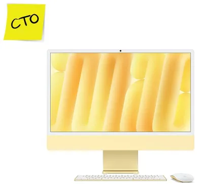 Immagine prodotto di Apple iMac 24" personalizzato, colore giallo, processore 10-core (24 GB di RAM)