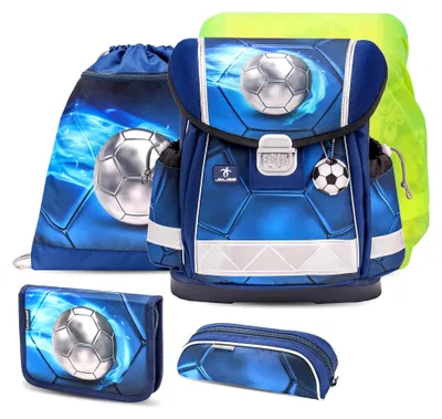 Produktbild von Ergonomisches Schulranzen Set mit Regenschutz für die 1. bis 3. Klasse - 5-teilig und leicht