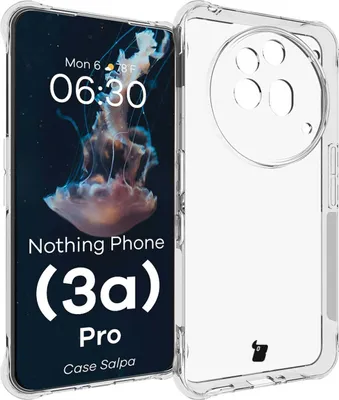 Image de Housse flexible pour Nothing Phone (3a) Pro, Bizon Case Salpa, Transparent