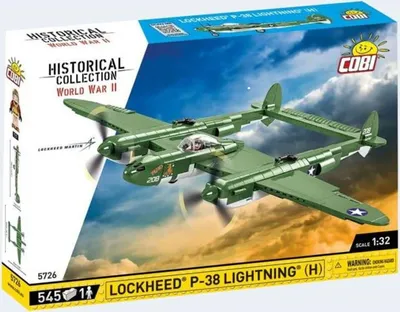 Zdjęcie produktu dla COBI Lockheed P-38 H Lightning, Zestaw do budowania, 6 lat(a), 545 szt.