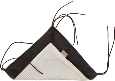 Obrázok produktu pre Pelech dr.savec závesný S, béžovobiele prúžky, čokoládový velvet 23x23cm