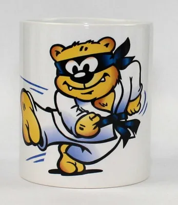 Produktbild von Tasse mit Kampfsport Bär